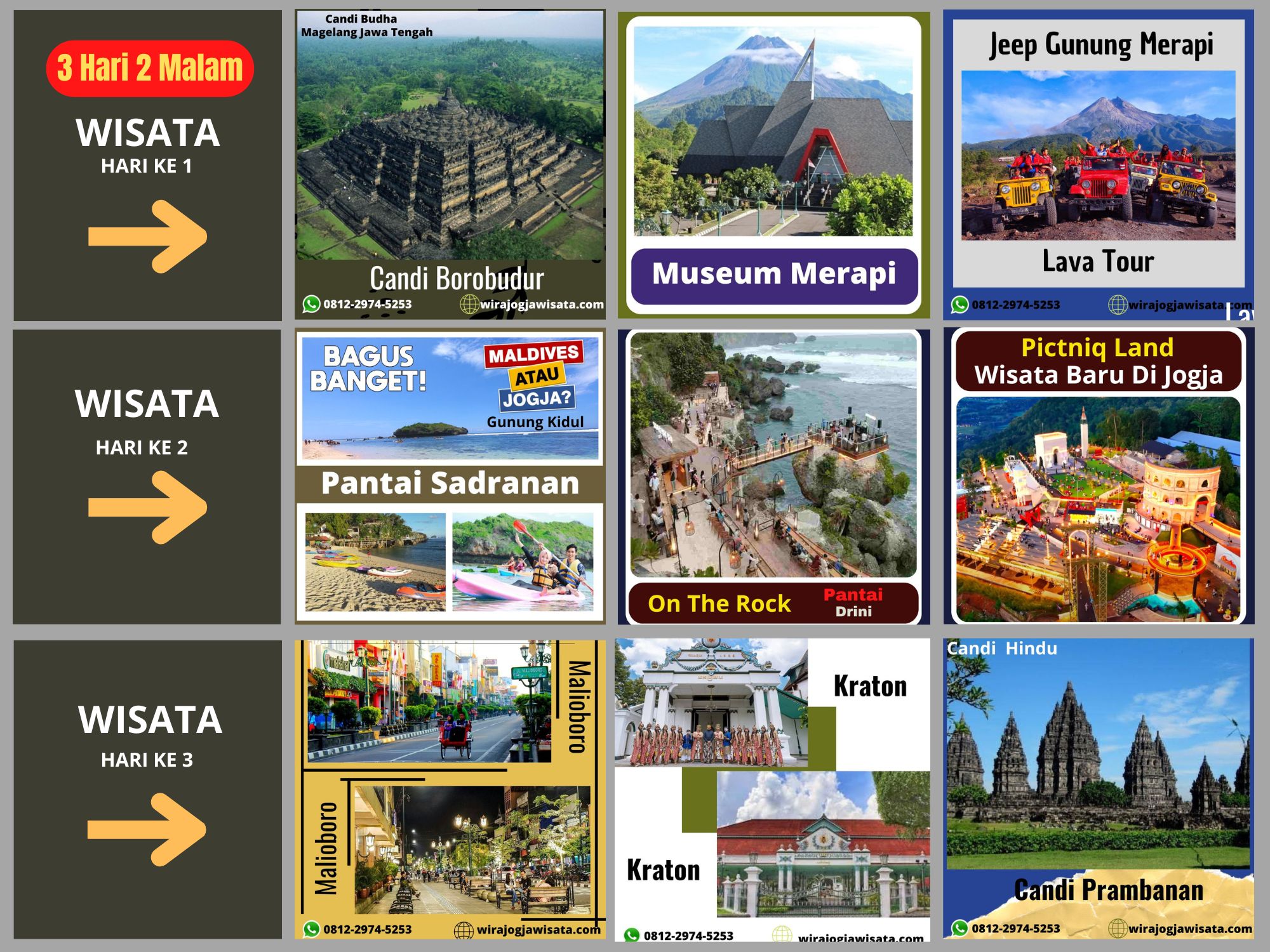 paket wisata ogja 3 hari 2 malam