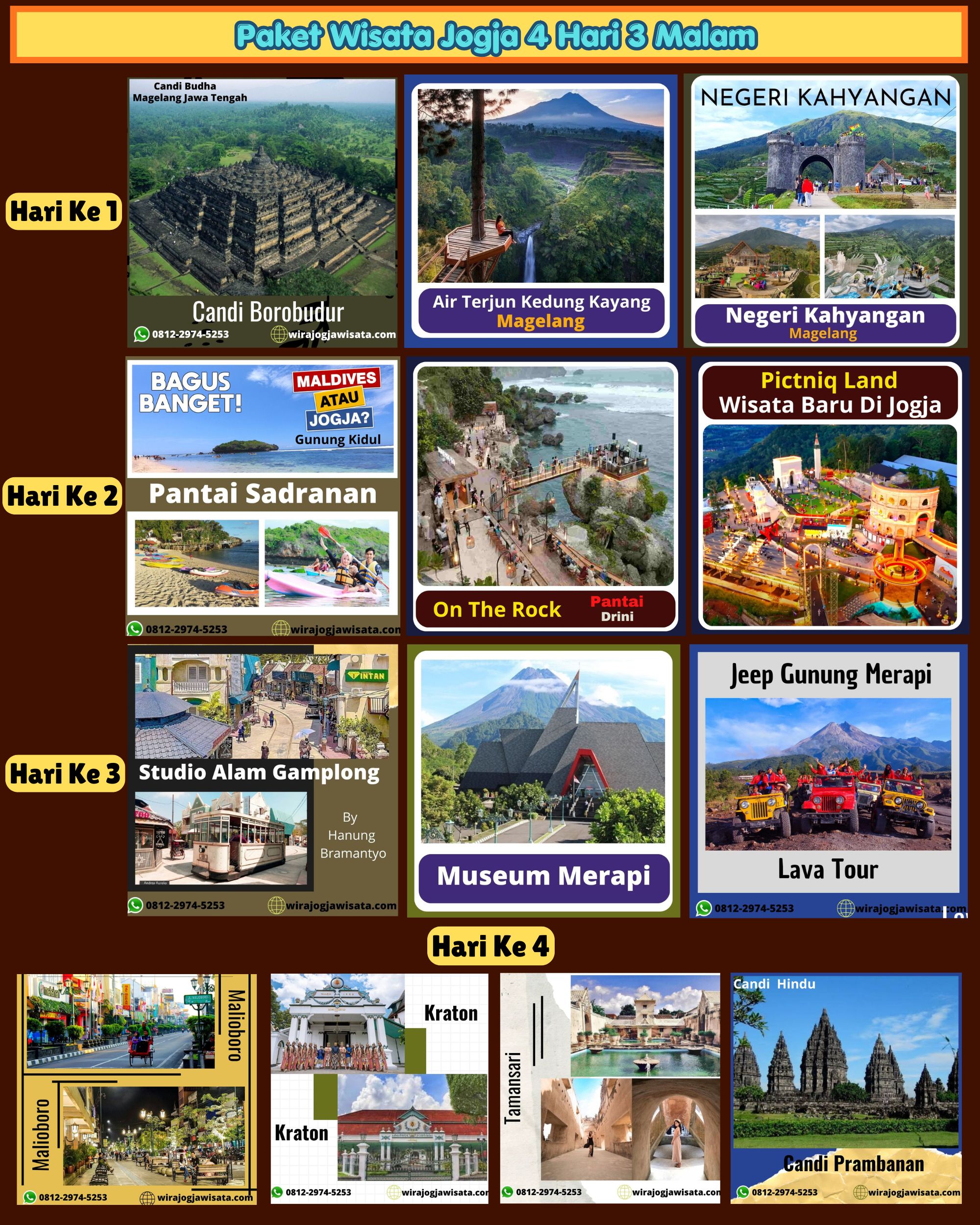 paket wisata jogja 4 hari 3 malam