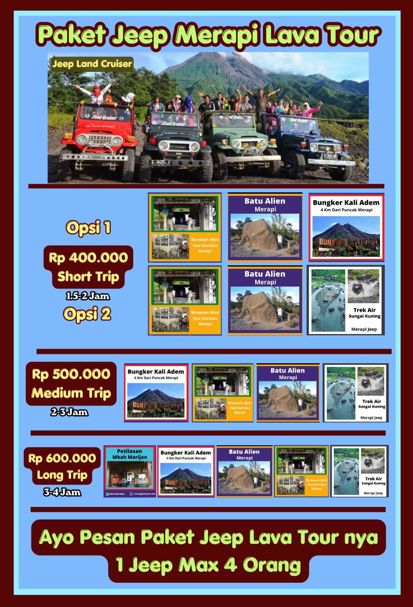 Harga Paket Jeep Merapi Harga Paket Jeep Merapi